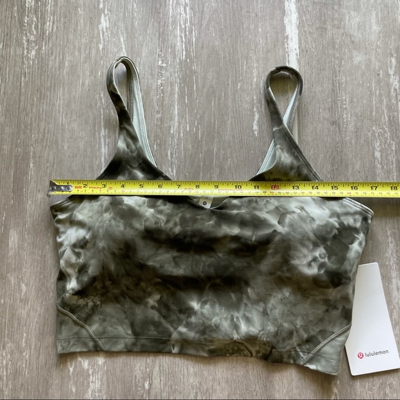 Lululemon Align Cropped Tank Top - Diamond Dye Olive - Picture 4 of 7